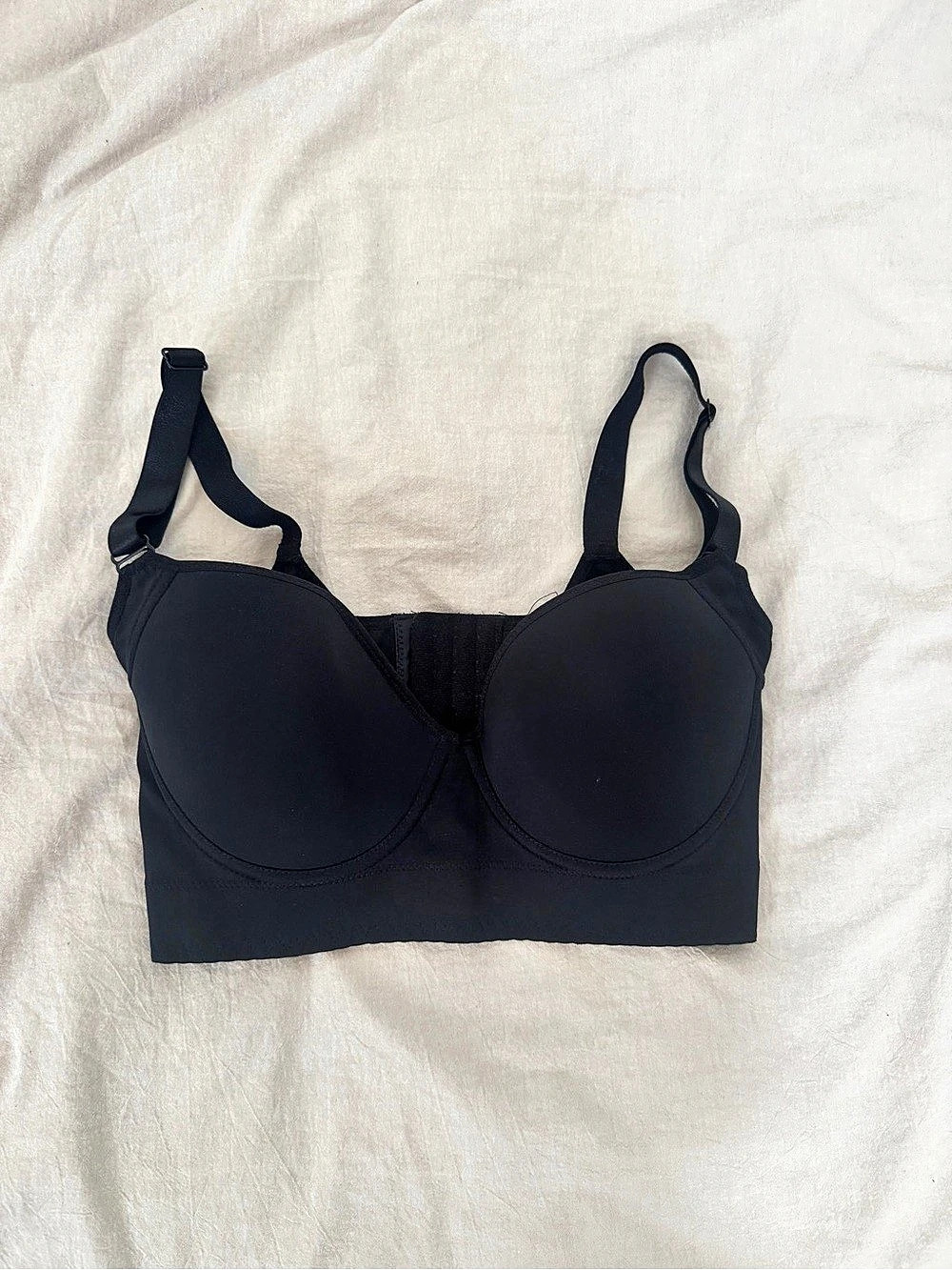 Back Smoothing Black Bra Size 34E